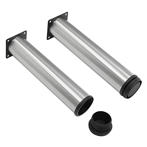 4 Pack Furniture Leg Set, 2" Dia 10" H Adjustable - size: 10 Inch