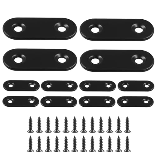 Hordion 12Pcs 1.5" Straight Bracket Stainless Steel Brace Mending Plate - size: 1.5 Inch, style: 12 Pcs