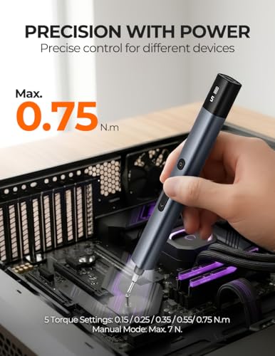 Soleilwear Electric Precision Screwdriver, 80pcs Mini Electric Screwdriver