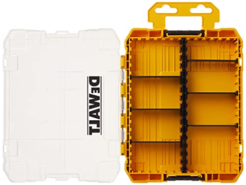 DEWALT Tool Box, Medium 8-Compartments Small Parts Organizer, Portable Tough Case Screw Organizer Toolbox with Customazible Dividers (DWAN2190) (Pack of 5) - size: One Size (Pack of 5)