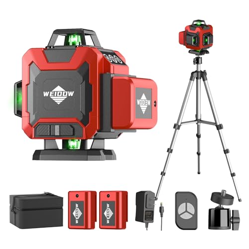 WEIDDW Laser Level 360° Green Cross Line Self Leveling Laser Measuring Tool - size: L