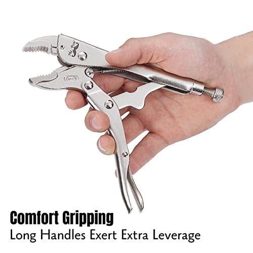 Mr. Pen- Locking Pliers, 7 Inch, Curved Jaw