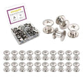45 Sets M5*6 304 Stainless Steel Chicago Screw Kit Leather Rivets Screw Rivets Chicago Screw Buttons DIY Leather Trim 3/16"x1/4" - color: 304 stainless steel, size: M5*6mm
