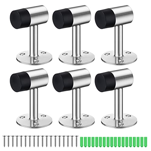 Chumia Heavy Duty Floor Stopper for Door 3 Inch, 6 Pack