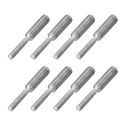 uxcell M3x15mm to M5x15mm Double End Threaded Stud Screw Bolt, 8Pcs 304 Stainless Steel Thread Reducer Adapter for Furniture Machinery Assembly Fastener - size: M3x15mm to M5x15mm
