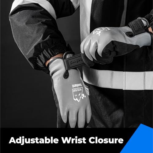 toolant 100% Waterproof Winter Work Gloves, Thermal Insulation with Grip - color: Grey, size: Small (Pack of 1)