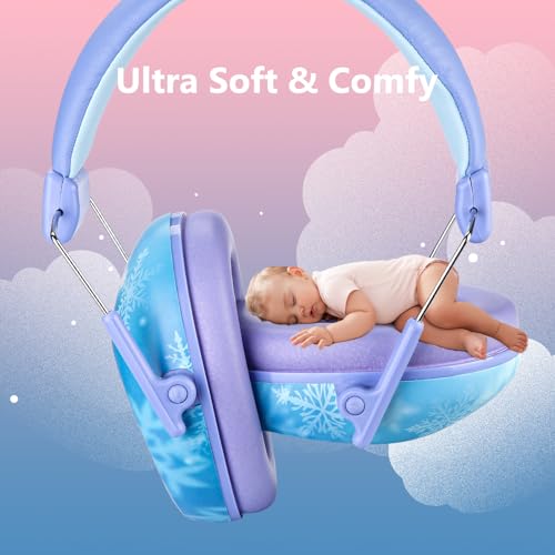 ProCase Kids Noise Cancelling Headphones Ear Hearing Protection, Snowflake - color: Snowflake