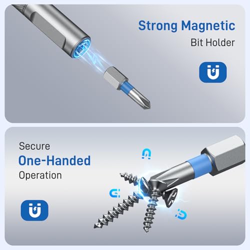 25 in 1 Magnetic Ratchet Screwdriver Set with 7 CRV Metric Sockets - color: Black, size: 25PCS
