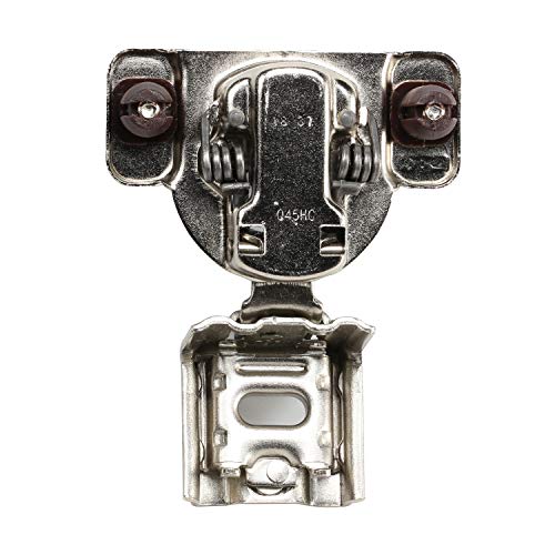 DTC 1-1/4" Overlay Soft Close 105 Degree 2 Cam Press in Face Frame Concealed Cabinet Hinge 6-Way Adjustable E8Q115NH (10 Pack) - size: 1-1/4 Inch