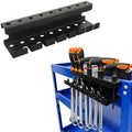MUTUACTOR Magnetic Wrench Holder Heavy Duty,Anti-scratch Magnetic Mount Screwdriver Rack, 2 Layers Wrench Screwdriver Holder for Work Bench Toolbox Tool Cart,1PCS,Black,9 Holes and 7 Slots - style: Black Screwdrivers Wrench Holder