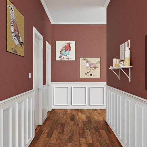 Melkus Peel and Stick Wall Molding Kit, 3 Sets 16" x 20" Precut Wainscoting Panels, Self Adhesive Molding Trims for Interior Wall Décor - size: 3 Set/16"x20"