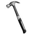 Steel Curved Claw Hammer 16oz, Solid One Piece Steel Heavy Duty Curved Hammer, Shock-Absorbing Handle Design, Ergonomic Comfortable Grip, Enhanced Leverage for Nail Pulling