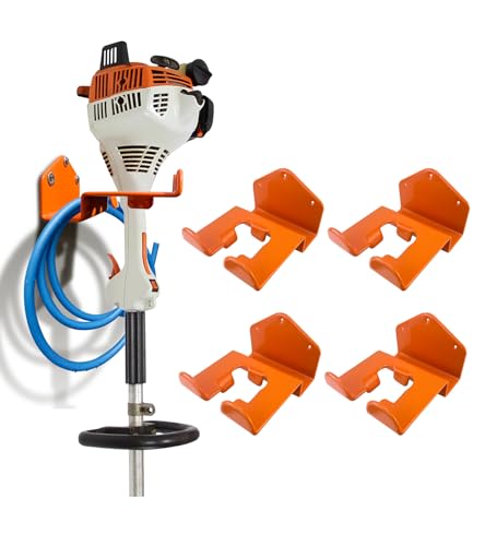 Weedeater Hanger, 4 Pack Weed Eater Hanger for Wall, Weed Wacker Holder - color: 4 Pack