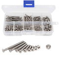 240pcs #4-40 Flat Phillips Countersunk Head Machine Screws Hex Nuts Assortment Kit 304 Stainless Steel, 1/4" 3/16" 5/16" 3/8" 1/2" 5/8" 3/4" 1-1/4"