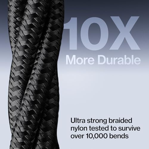 Statik MagStack Pro USB C to USB C Coiling Magnetic Charging Cable,100W | Nylon Braided Tangle-Free Design, Magnetic Coiling, Data Transfer, Compatible with iPhone & Android, 6FT Black, 5 Pack - color: Black, size: 6ft (5 Pack), style: USB-C to USB-C