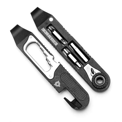 Portable Bike Repair Kit Tire Lever Bike Multitool,Bicycle Tools with Ratchet Wrench/Screwdriver Bits/Bottle opener (Simple Tool) - size: Simple Tool