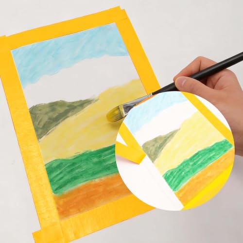 ADHES Yellow Masking Tape Painter Tape 25mm x 50m - size: 24mm x 50m