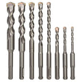 8-Piece SDS Plus Drill Bit Set, Carbide Tipped, Rotary Hammer Drill Bits for Brick, Stone, Concrete