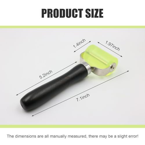 1 PC Sound Deadening Roller with Bearings, Noise Dampening Rubber Roller, Heat Insulation Mat, Noise Filter Wallpaper Application, Universal for Auto Sound Deadening Application (Green)