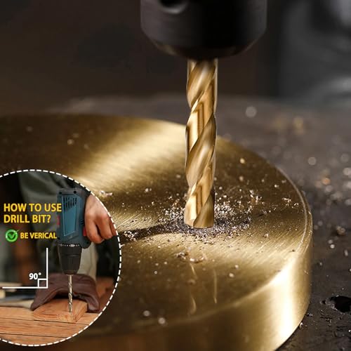 Cobalt Drill Bit Set - 115Pcs M35 HSS Bits, 1/16"-1/2", A-Z, #1-#60 - style: 115 pcs Cobalt