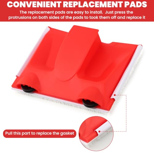 Paint Edger Trimmer with 2pcs Replacement Pad Refills, Corner Walls & Ceilings Paint Pad Applicator, Edge Painting Tool for Walls, Ceilings, Corners, Trims, and Edges FLA-wless Cutting-in