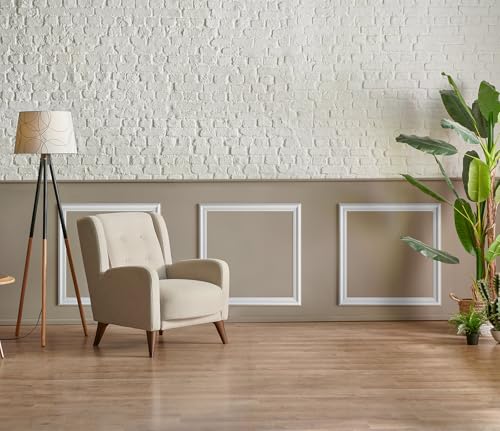 Peel and Stick Wall Molding Kit, Accent Wall Panels for Interior Wall Decor with Double-Sided Tape, 3 Set Pre-Cut PS Wainscoting Panels (20 * 20 in) - size: 20x20, style: T40-2