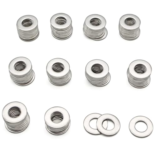5/16" Stainless Flat Washers, 5/16" x 11/16" OD, 100 Pack - size: 5/16 (100)