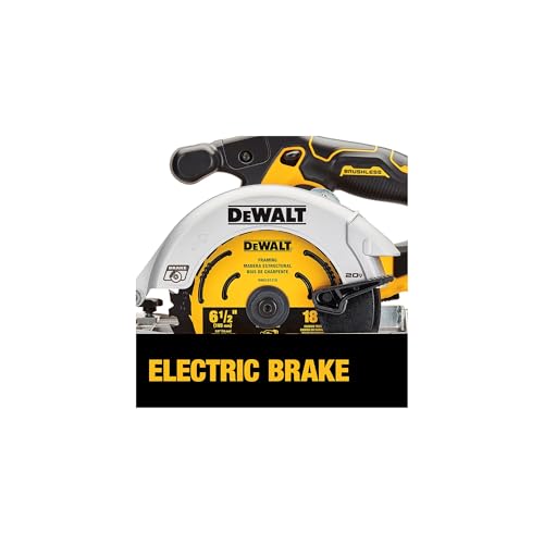 DEWALT 20V MAX* 6-1/2 in. Brushless Cordless Circular Saw, Tool Only (DCS565B)