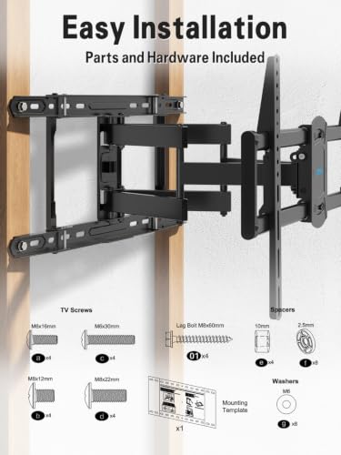 Mounting Dream TV Wall Mount for Most 42-84 Inch TVs - size: 42"-84" TV