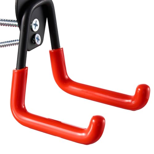 Garage Hooks Heavy Duty, 4.7x2.7 Inch Utility Steel Garage Storage Hooks,Wall Mount Garage Hanger Organizer for Organizing Garden Lawn Tools, Ladders, Bulk Items, Bikes