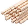 Square Wood Dowel Rods Wooden Craft Sticks, 20PCS 3/8" x 12" Wooden Square Dowel Rods for Crafting, Unfinished Hardwood Sticks Wood Pieces for Arts and DIYers, DIY Projects, Home Decor, Woodworking - size: 3/8"×12"-20PCS
