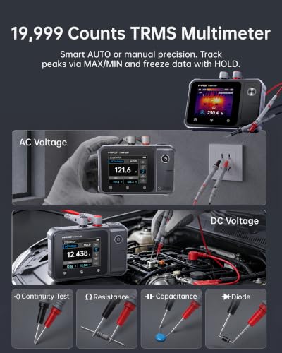 FNIRSI TDM-120P 2-in-1 Thermal Imaging Multimeter, 120x90 IR, -4°F–752°F - color: Thermal Imager + Multimeter