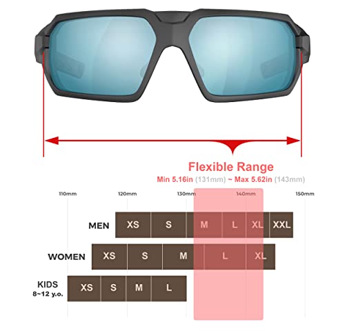 HTS HUNTERSKY Ballistic Tactical ANSI Z87.1+ Impact Protection Anti Fog Shooting Glasses Military Grade Airsoft Range - color: Black Blue