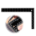 Carpenter Square 8x12 in Framing Square Heavy-Duty Carbon Steel Framing Tool with Dual-Scale (Imperial/Metric) High-Quality L-Ruler Square Tool for Builders and Carpenters
