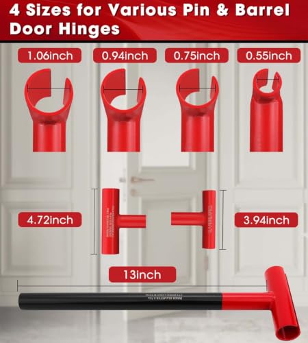 4-in-1 Door Hinge Adjustment Tool for Residential,Commercial Door