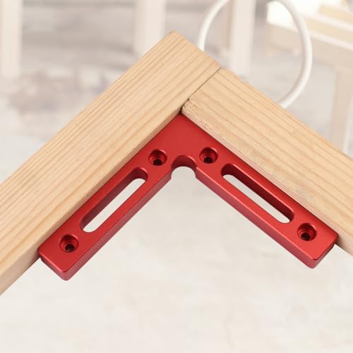 90 Degree Positioning Squares, 2Pcs Premium Aluminum Alloy Right Angle Clamps & Corner Clamping Squares for Woodworking, Picture Frames, Cabinets & DIY Projects