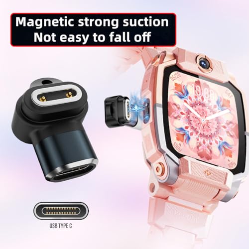 Adapter 2pcs/lot Magnetic Smart Watch Charging Adapter Vertical USB Type-C to 2-Pin Compatible with IMOO Z6 Z6S Z6Pro Z7 Z7A Z7S Z8 Z8A Z9 Z10 Z11 - style: for Pitch 5.0mm Watch Vertical