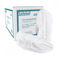 Premium Disposable Boot & Shoe Covers Booties, Durable, Non-Slip, Non-Toxic, Recyclable Protectors, Fits Most Shoes - White - 10 Packs of 100 (1000) - style: White Case of 1000