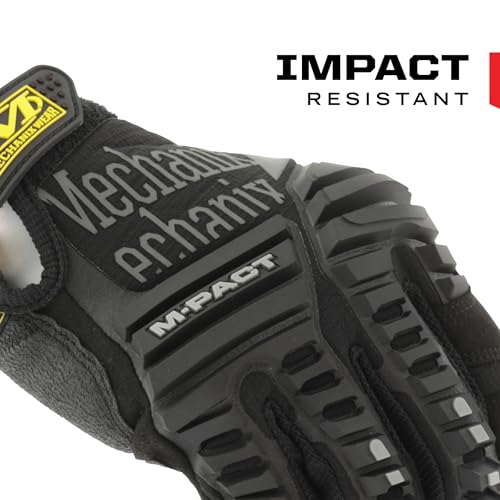 Mechanix Wear M-Pact Touchscreen Work Gloves, Large, Black - color: Black/Grey, size: Large