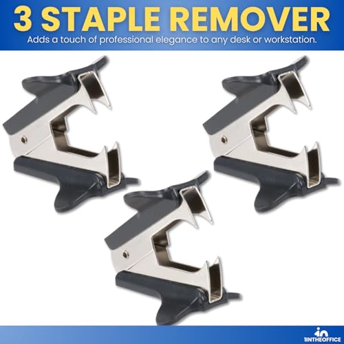 1InTheOffice Claw Staple Remover, 3 Pack "