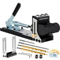 GOINGMAKE All Metal Pocket Hole Jig Kit,Pocket Hole Screw Jig System