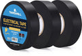 TAPEWELL Black Electric Tape Professional Grade, 3/4 inch x 66ft - 3 Pack - size: Pack of 3