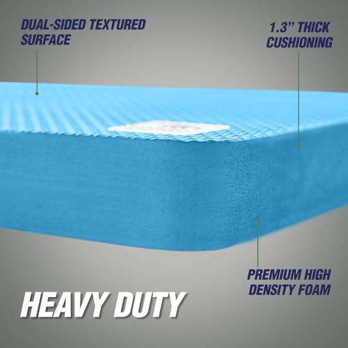 RUGGED RHINO Extra Thick Foam Kneeling Pad for Gardening, Bright Blue - color: Bright Blue