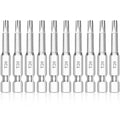 NAUIX 10PCS T20 Torx Bit Set, 2" Long - style: T20