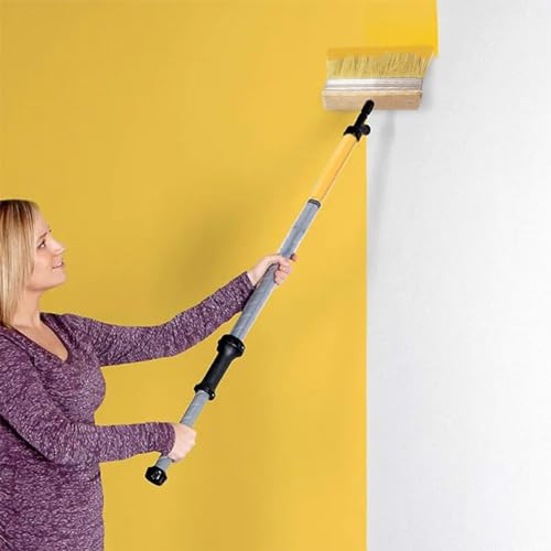 5 Inch Deck Brush for Wood Stain, Wide Paint Brushes for Walls, Limewash