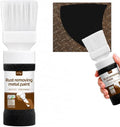 Black Touch Up Paint for Metal，2-in-1 Rust Converter，6.35 Fl oz - color: Metallic Black