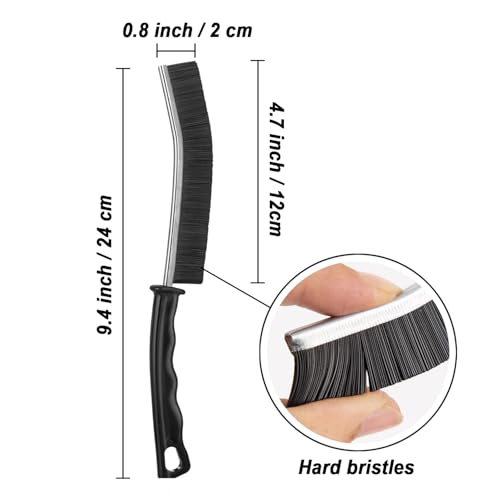 Cleaning Brush Kit, Flexible Drain Cleaning Brush, Drain Hair Removal Tool, Cleaner Brush for Bathroom, Toilet Rim, Sewer Drain, Tile Grout, Sink, Crevice, Pipe