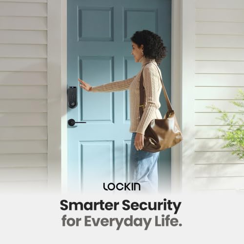 Lockin Veno Smart Lock, Palm Vein, Fingerprint Keyless Entry Door Lock - size: Single Battery, style: Palm Vein（No Camera）