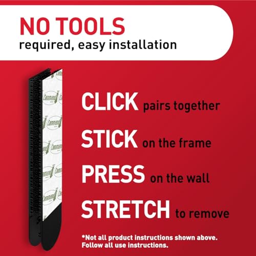 Command X-Large (20 lb) Picture Hanging Strips, 8 Pairs (16 Strips)