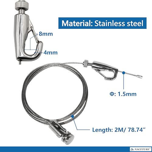 Picture Hanging Hook (Square Picture Rope Hook 2M) - style: Square Picture Rope Hook 2M